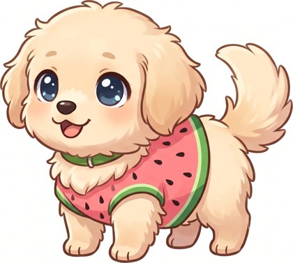 Kiki, drawn in our pack art style